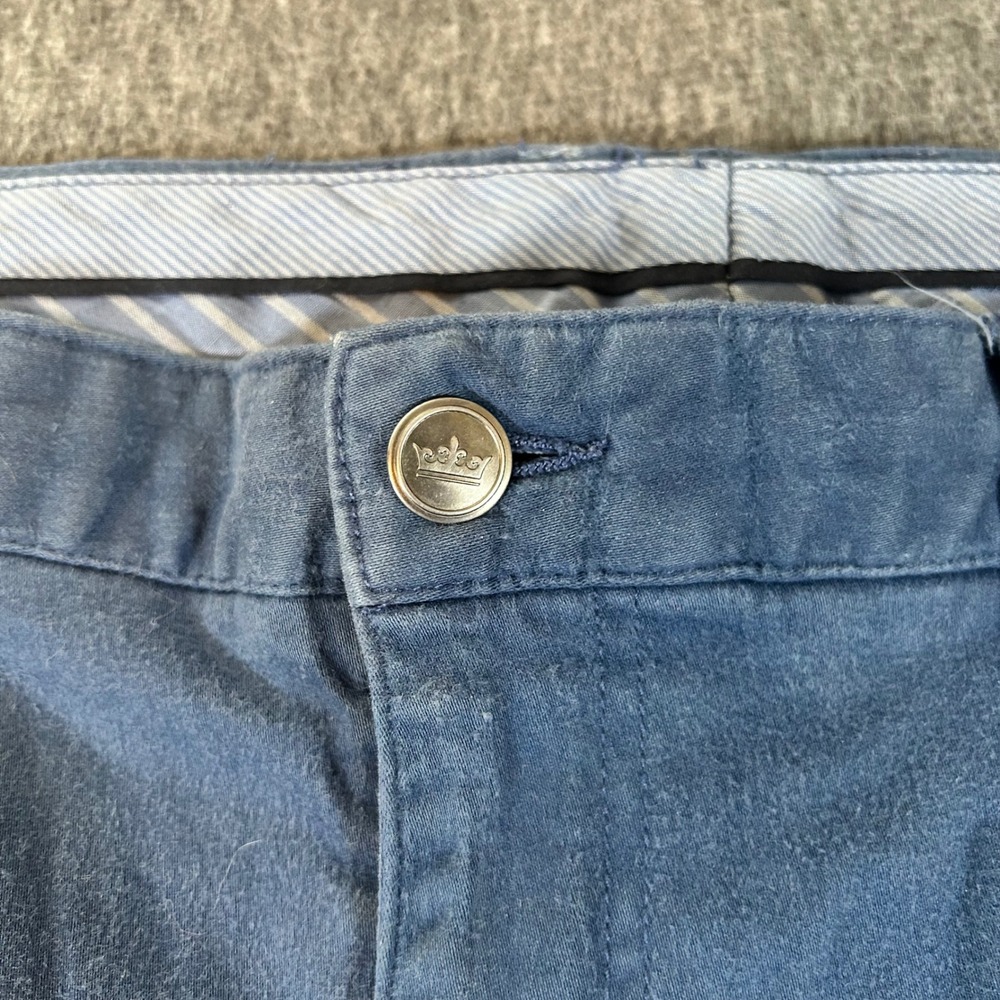 Peter Millar EB66 Blue Five Pocket Performance Pants Mens 40x30 Golf Trousers - Picture 2 of 7